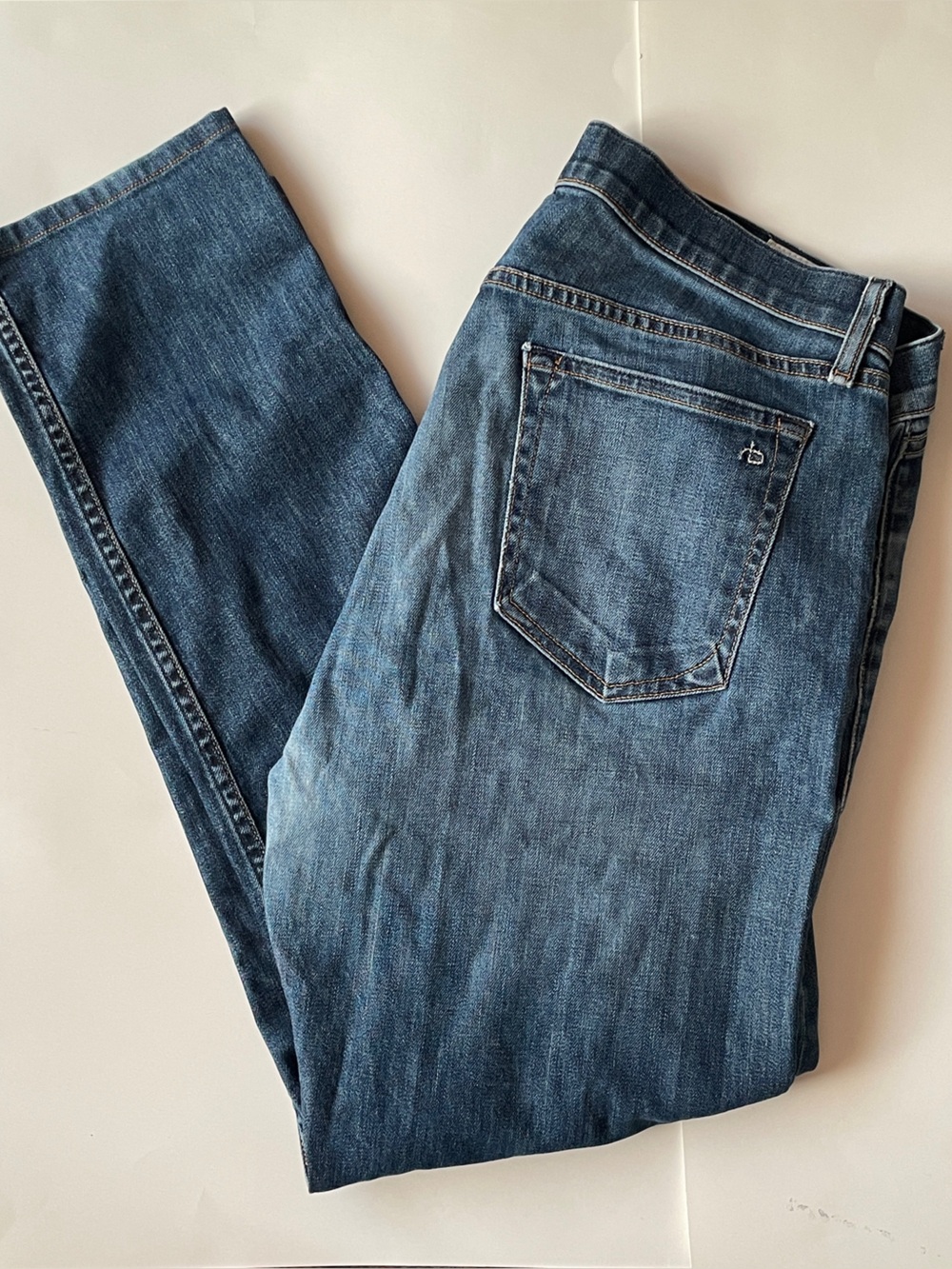 Rag & Bone Fit 2 Slim Jeans Men's 36 x 30 Dark Blue Knightsbridge Designer Denim